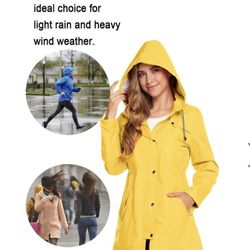Yellow - Rain Jacket 🧥 XL  Fully lined 