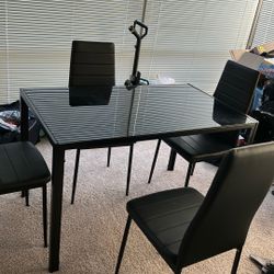 Ikea Dining Table And 4 Chairs 