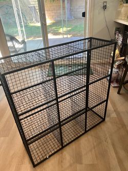 Large Black Metal Wire Pet Cage