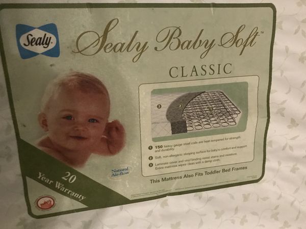 Sealy Baby Soft Classic Crib Mattress With Fitted Sheet Protector