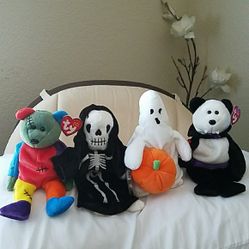 Halloween Theme Beanie Babies (Set of 4)