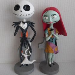 Nightmare Before Christmas Jack and Sally Bobble Heads by Disney Auctions 