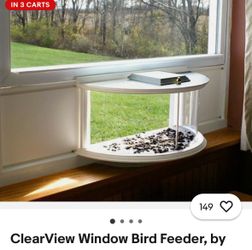 Bird watching window box feeder new