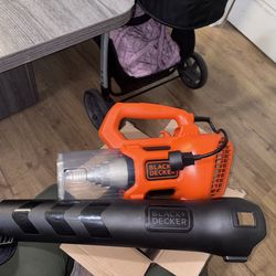 Black+Decker 9 AMP 140 MPH 450 CFM Corded Electric Handheld Axial Leaf Blower 