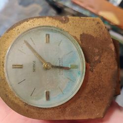 Semca Brass Table Clock