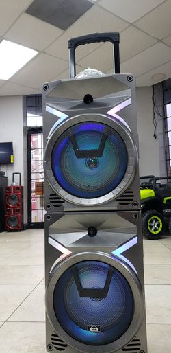 Cyclone 8000w led bluetooth speaker with mic and remote control Pickup only