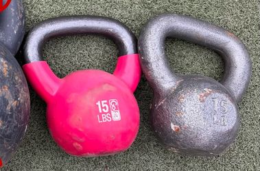 Kettlebell weights (2) 15lbs