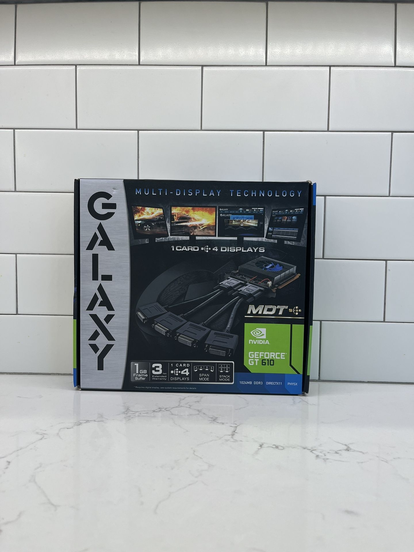 Nvidia GEFORCE GT 610 GALAXY Graphics Card DDR3 1024 MB Multi-Display Tech