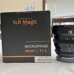 SLR Magic MicroPrime Cine 35mm T1.3 for Sony-E Mount 
