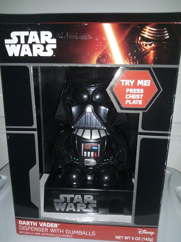  Star Wars Talking Gumball Machine Darth Vader Dispenser DISNEY

