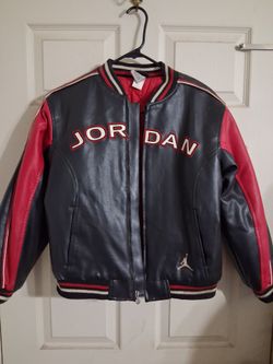 Jordan leather bomber jacket