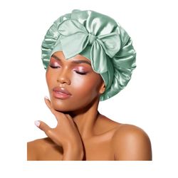 Brand new Small Silk Bonnet for Sleeping Women Satin Bonnet Night Sleep Cap Wrap for Curly Hair with Adjustable Tie Band,