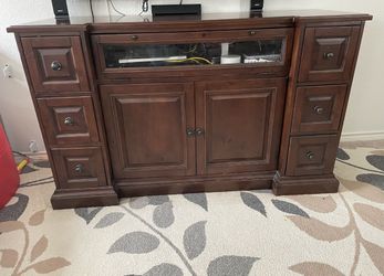 Solid tv stand/media center