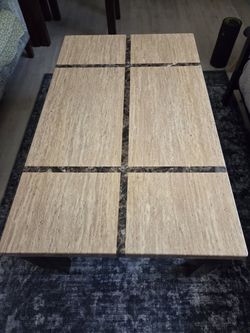 Coffee Table & 2 End Tables / Metal Frame