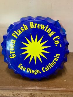 Green Flash Brewing Co. Giant Bottle Cap Sign