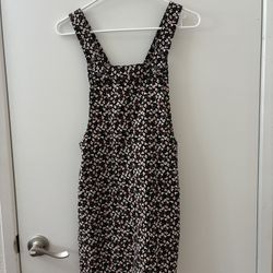 Floral Pinafore Dress - size xs - new