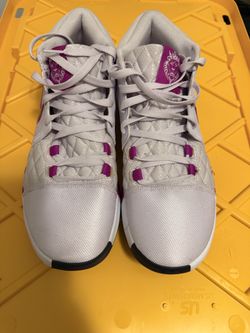 Nike LeBron Witness 8 Barely Grape Hyper Violet Light Bone Obsidian Size 13 Basketball Shoes