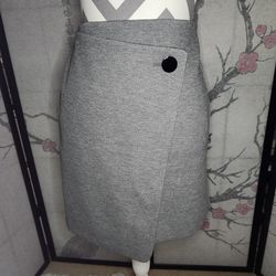 LOFT Waffle Knit Faux Wrap Skirt Size 00P