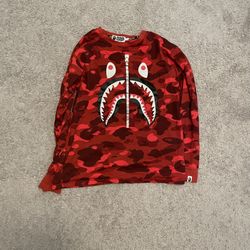 Bape Shark Long Sleeve Ponr Size Medium 