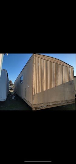 Mid 1980s single wide portable office trailer
