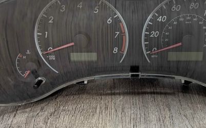 Corolla 2012 Speedometer