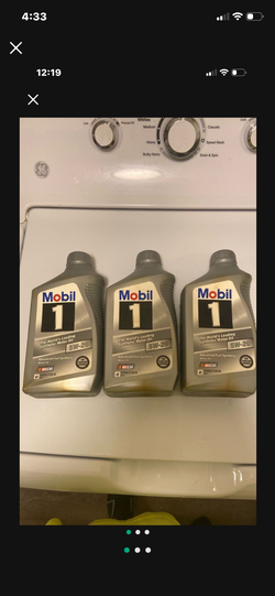 New Mobil 1 5W-20 Synthetic Motor Oil 3 Quarts