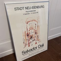 Vintage Salvador Dalí Art Poster ~20”X28”– Framed & Ready to Hang
