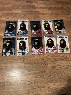 s,m,l bape tees $30 singles bulk cheaper