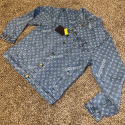 Supreme Collab Jean Jacket, Large (check out my street wear page 🔥) 