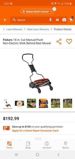 Fiskars 18 in manual mower