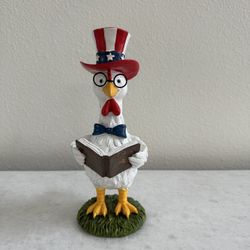 Patriotic 2026 Fourth Of July Rooster With Glasses Reading Book