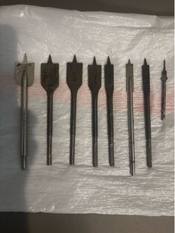 Set of 8 wood drill bits. All for $12