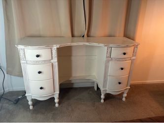 Refinished Vintage Vanity Desk / Dressing Table