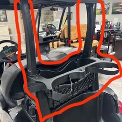 OEM Club Car Precedent Onward SAM Rear Basket 10(contact info removed) w/ Struts Bag Holder