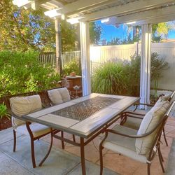 Allen + Roth Thomas Lake 7-Piece Patio Dining Set. 