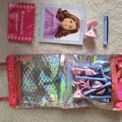 American Girl Doll Hair Curler Set w/Curling Papers and Instruction Book, Price OBO