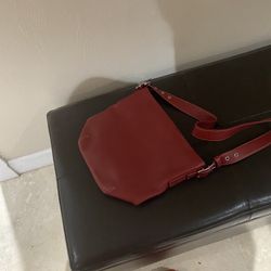 Red Coach Handbag 