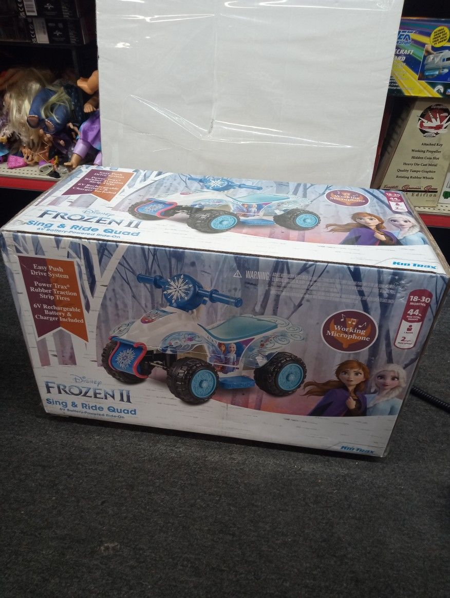 2019 Disney Frozen II sing and ride quad 18-30 months 44 Max total weight