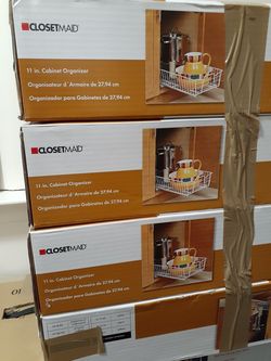 Closet Maid cabinet organizers
