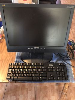 #####ViewSonic” VA1912WB” LCD Monitor/Dell Keyboard####18” SCREEN