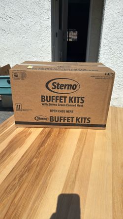 New In Box - Sterno Buffet Kit large, 4 per case