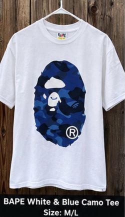 BAPE Blue Camo Ape Head T-Shirt