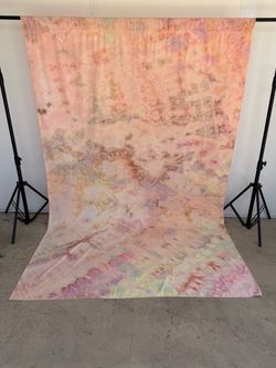 6x9 ft Pink Yellow Backdrop Abstract Photography Background Premium Polyester