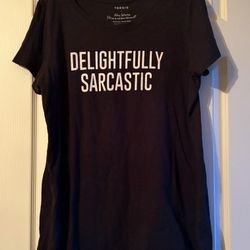 EUC Torrid Delightfully Sarcastic Women’s 1x Shirt 