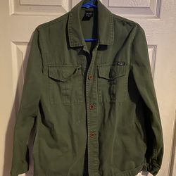 Dark Green Button Up Jacket