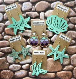 Seashell And Starfish Earrings