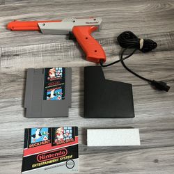 Super Mario Bros./ Duck Hunt With Zapper For Nintendo NES