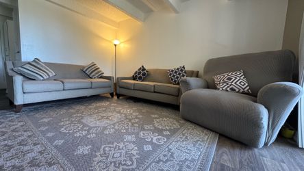 1 recliner and 2 couch