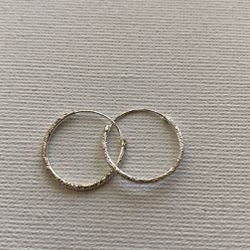 Silver Small Thing Hoop Earrings
