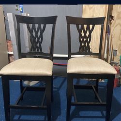 Chairs  Set Of 2 High top Chairs